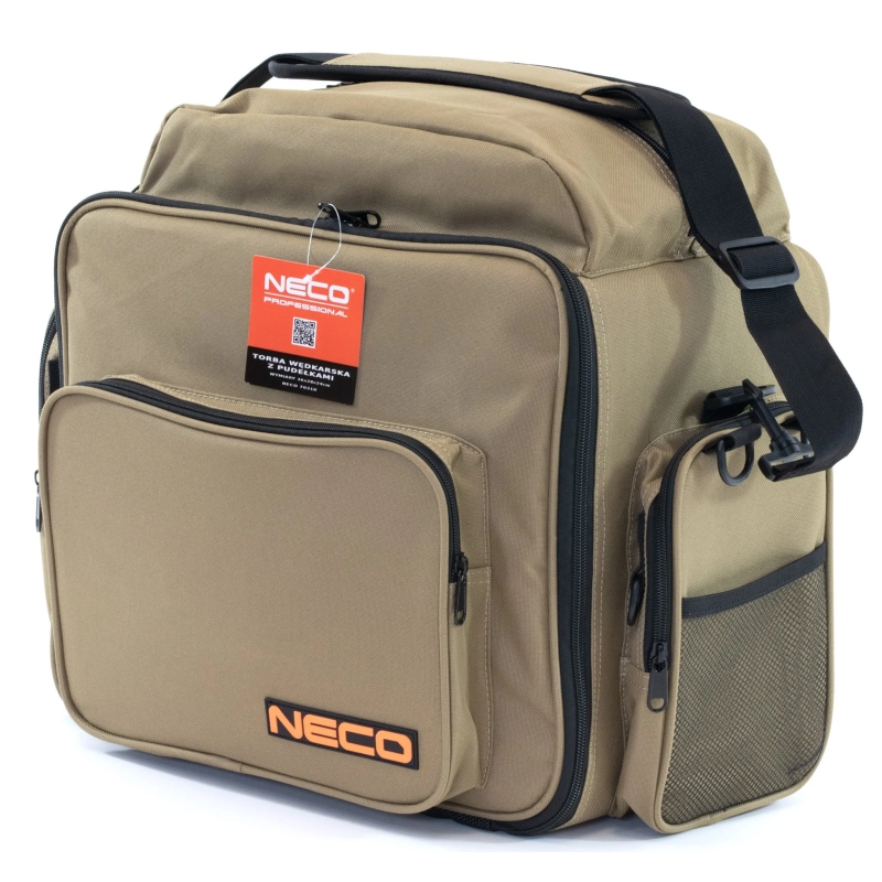Torba wędkarska neco z 6 pudełkami 36x28x24cm