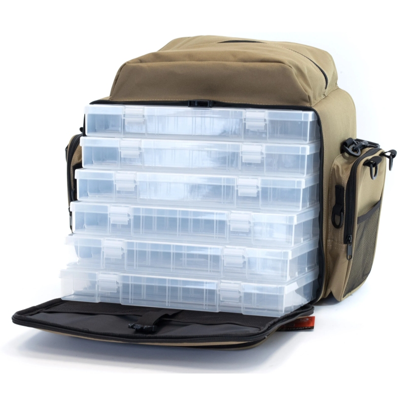 Torba wędkarska neco z 6 pudełkami 36x28x24cm