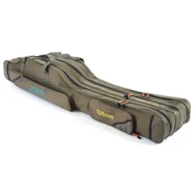 Pokrowiec wędkarski wzmacniany zielony 3 komory 150cm