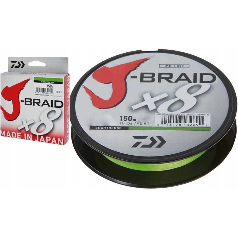 DAIWA PLECIONKA J-BRAID X8 0,22MM 150M ZIELONA