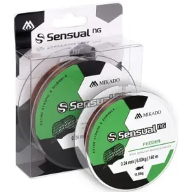 MIKADO ŻYŁKA SENSUAL N.G. FEEDER 0.24mm/150m BRĄZ