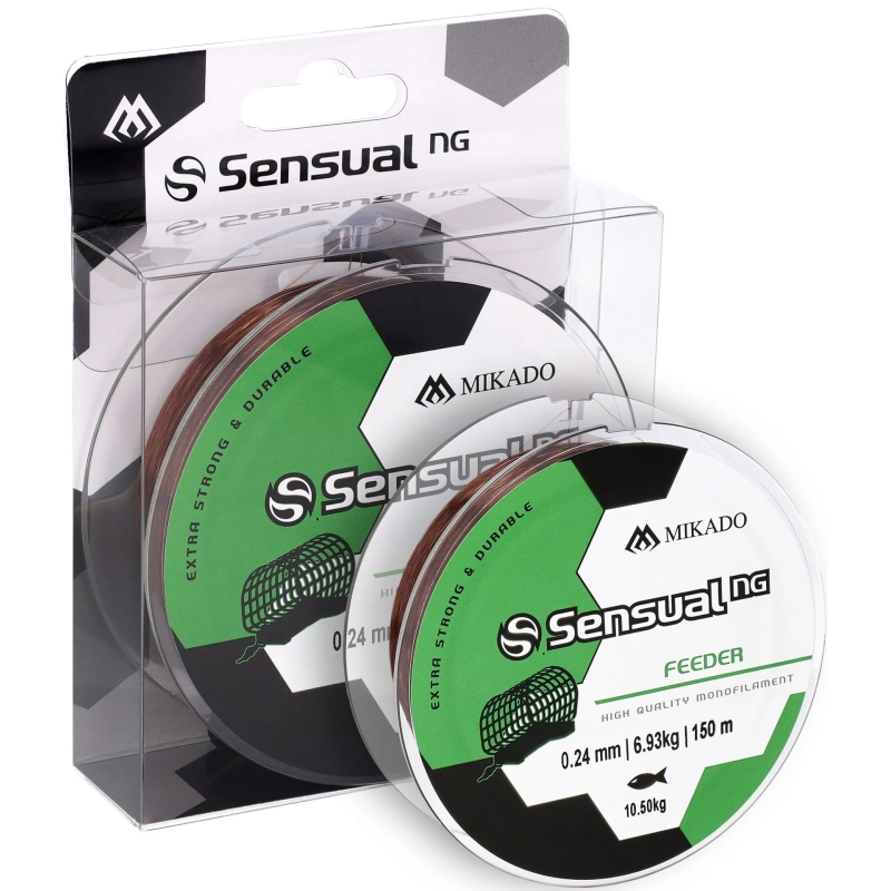 MIKADO ŻYŁKA SENSUAL N.G. FEEDER 0.24mm/150m BRĄZ