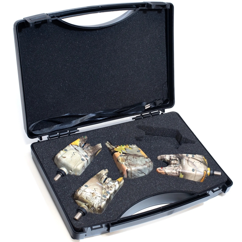 Zestaw sygnalizatorów brań z centralka Neco C103 camo 3+1