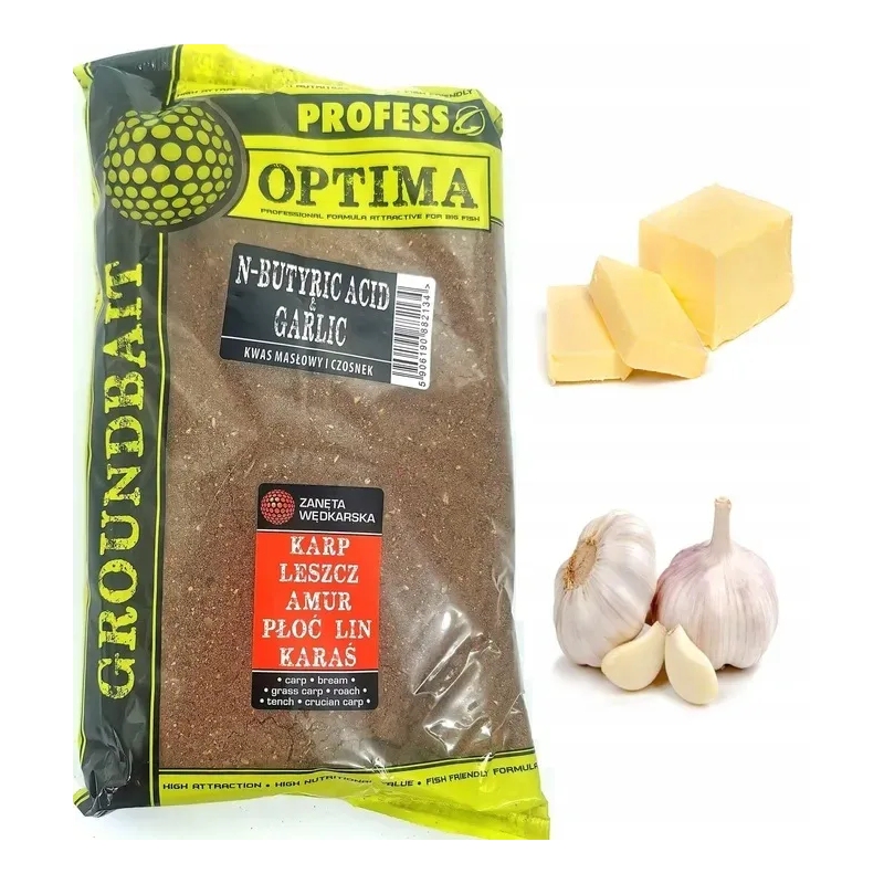 Zanęta wędkarska PROFESS OPTIMA CZOSNEK MASŁO 1kg
