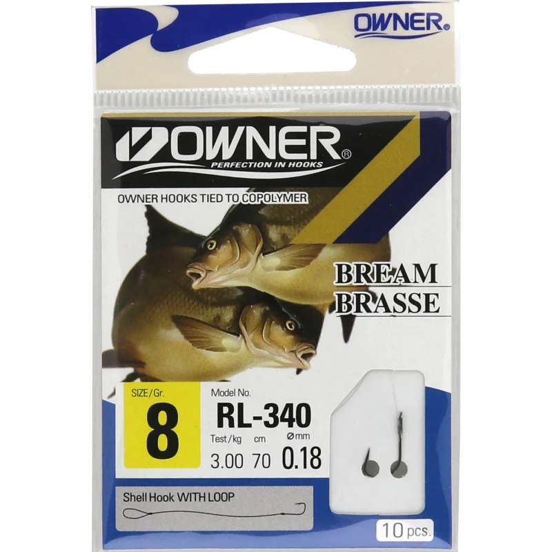 Haczyki OWNER Chinta nr 12 z przyponem 0,10mm