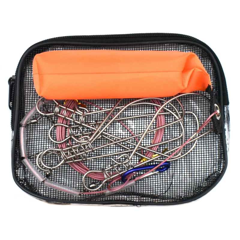 Zestaw agrafek do zapinania ryb na lince kukan 4m