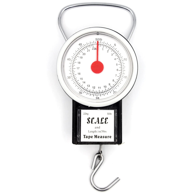 WAGA WĘDKARSKA ZEGAROWA Z MIARKĄ NECO