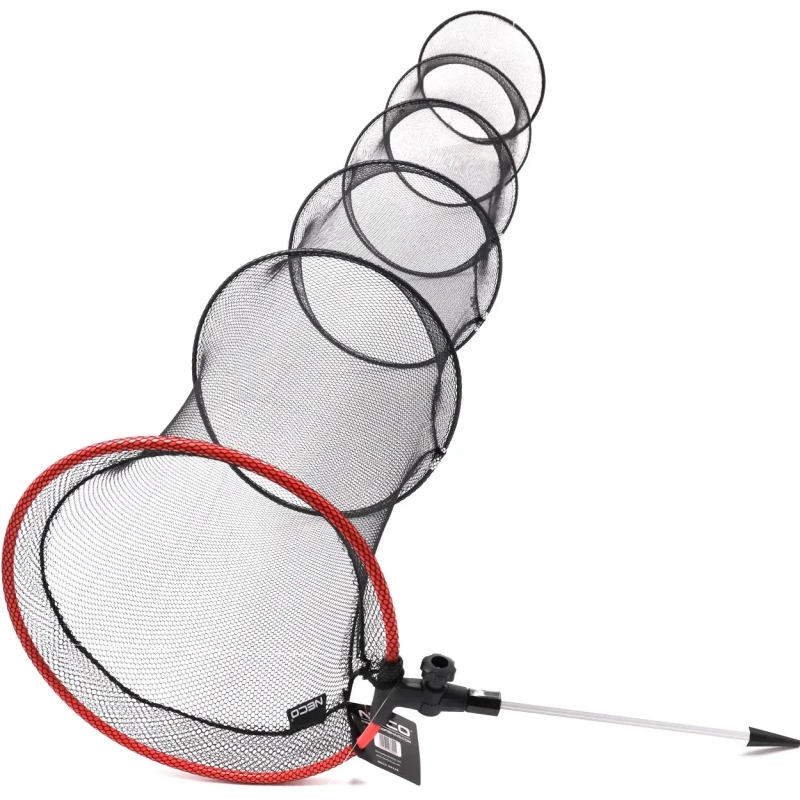 SIATKA WĘDKARSKA SADZYK 2M 35CM SZTYCA 6 OBRĘCZ NECO