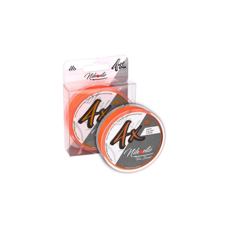 PLECIONKA - NIHONTO FINE BRAID - 0,20mm/150m - POMARAŃCZOWA