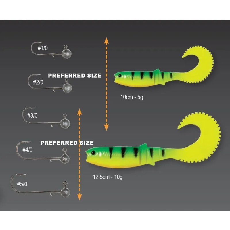 PRZYNĘTA Cannibal Curl Tail 10cm-5g Firetiger