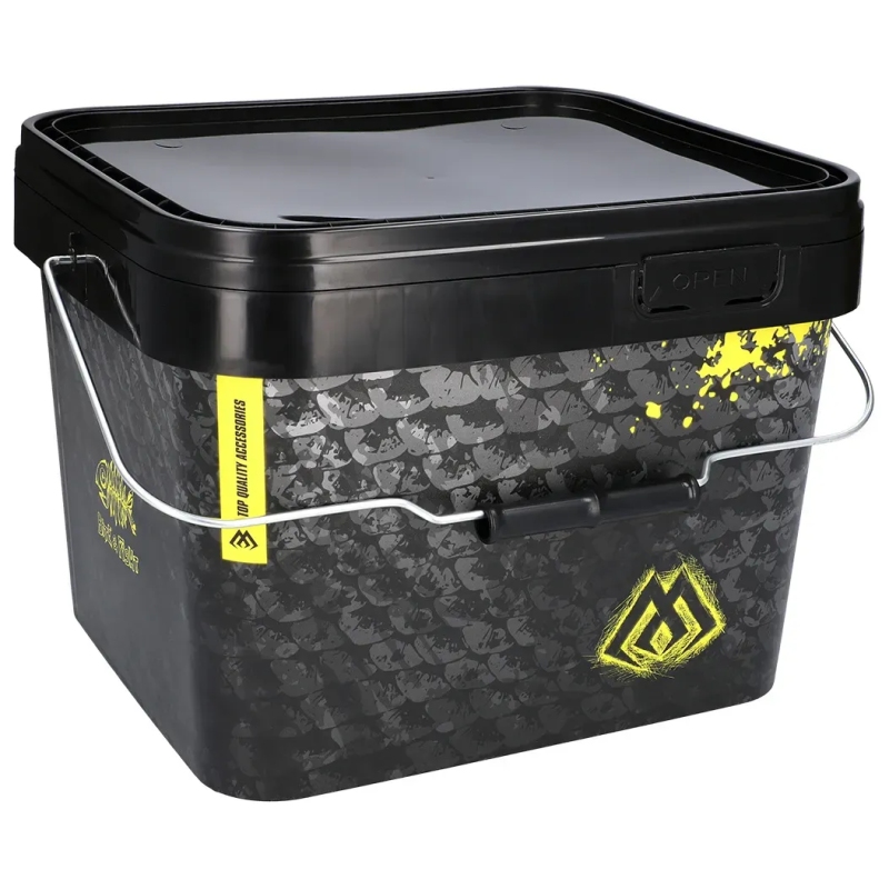 WIADRO KWADRATOWE Z POKRYWKĄ ZAMYKANE MIKADO  10l