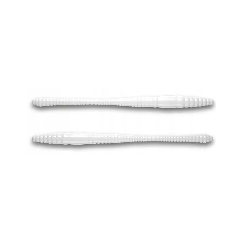Libra Lures Dying Worm 7cm 001 White Bez Zapachu 1 szt.