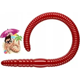 Libra Lures Flex Worm 9,5cm 021 Red Ser 1szt