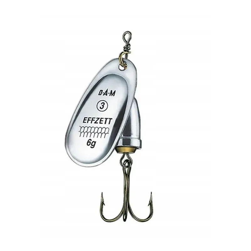 Błystka Obrotówka DAM Effzett EXECUTOR 2/4 g SINKING SILVER