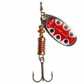 Błystka Obrotówka Dam Effzett Standard 3/6g SILVER BLACK DOT