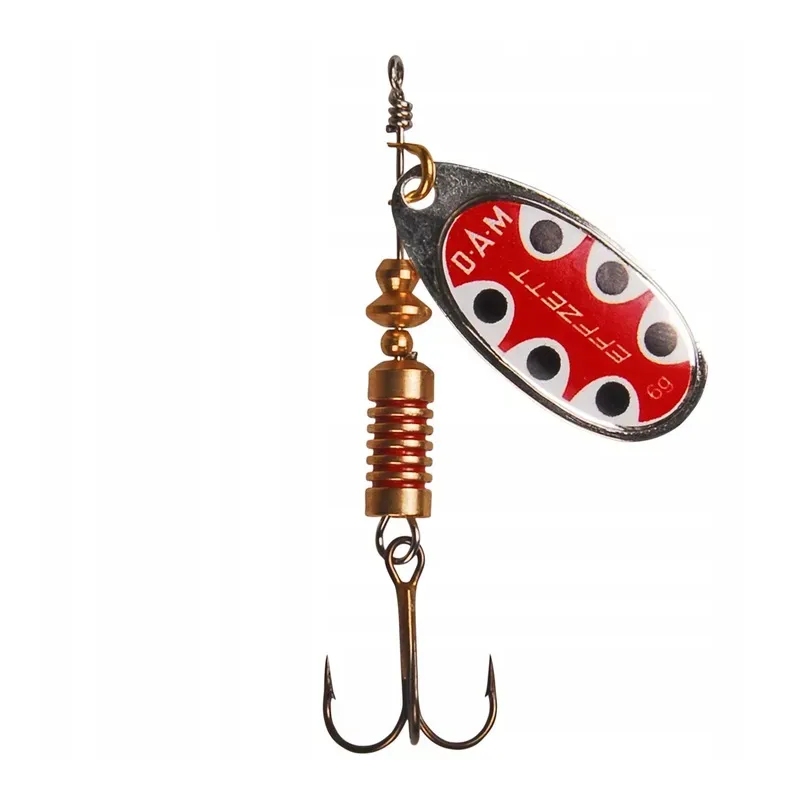 Błystka Obrotówka Dam Effzett Standard 2/4g SILVER BLACK DOT