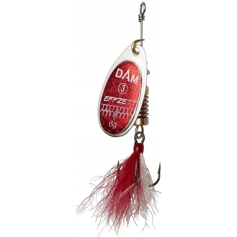 Błystka Obrotówka Dam Standard DRESSED SPINNER 6/20g RED