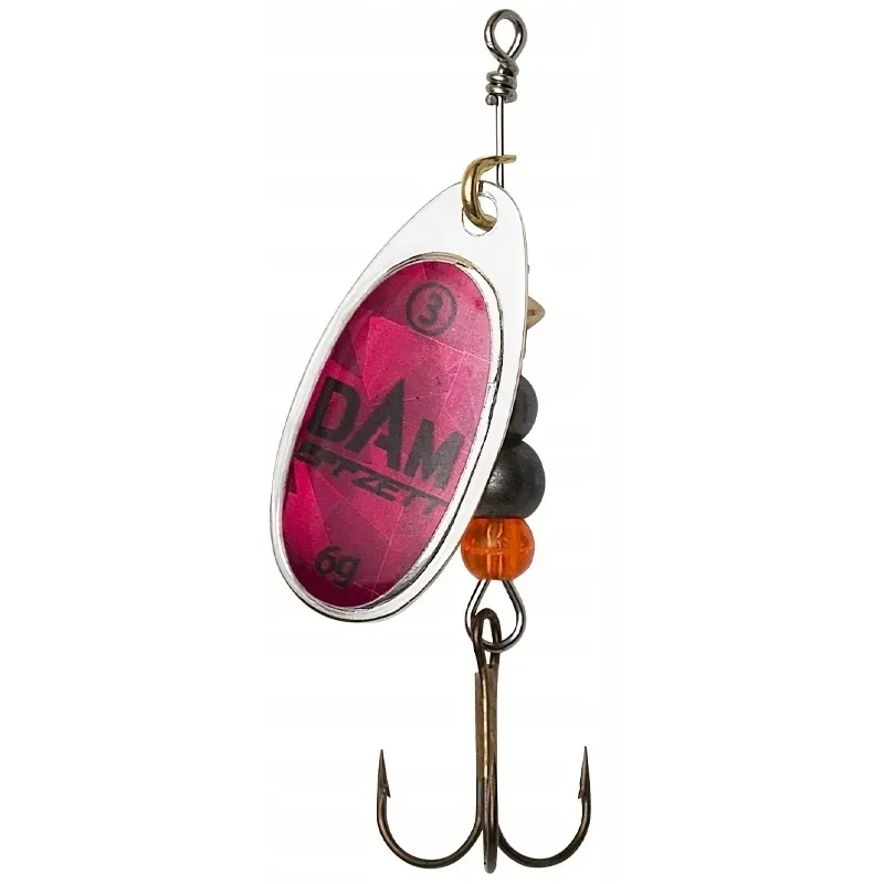 Błystka Obrotówka Dam Fluo Spinner 5/12g MAGENTA PRISMA