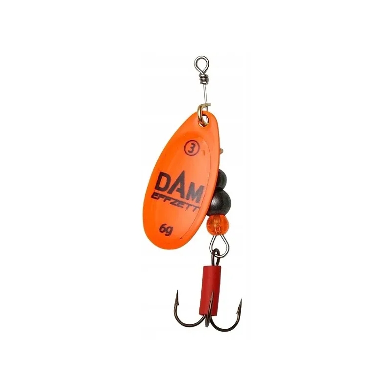 Błystka Obrotówka Dam Fluo Spinner 3/6g ORANGE