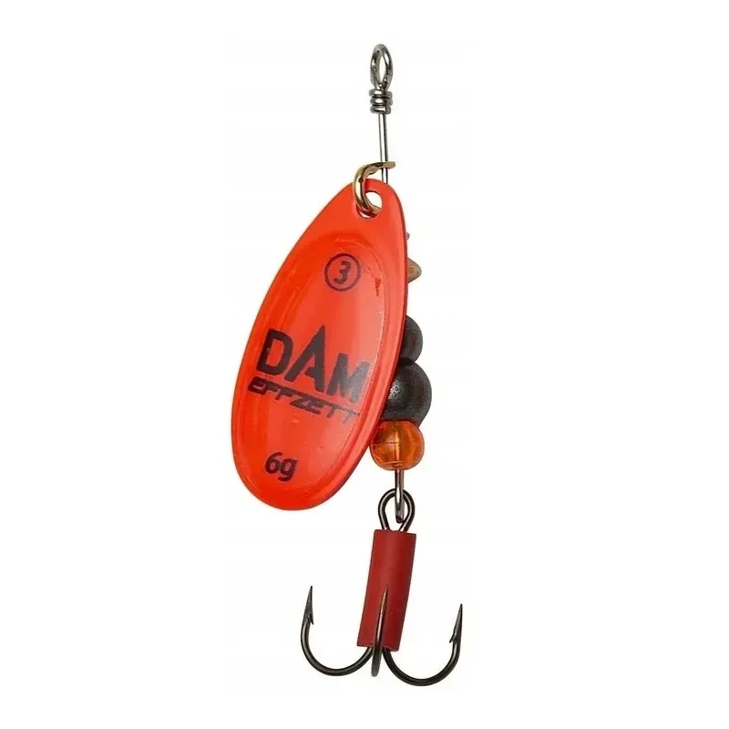 Błystka Obrotówka Dam Fluo Spinner 2/4g RED