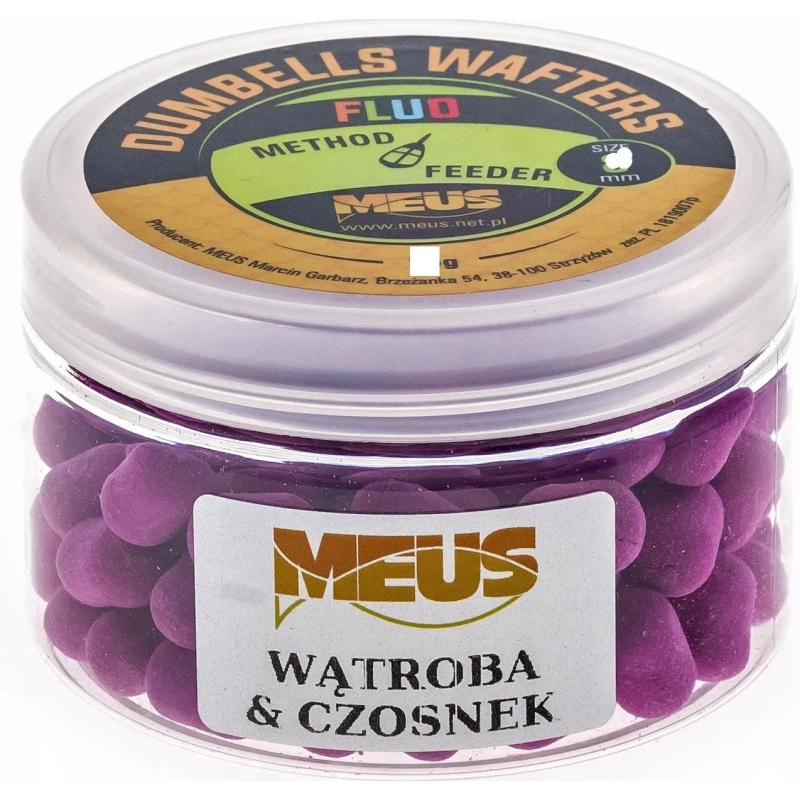 Meus Dumbells Fluo Wafters 6mm Wątroba Czosnek Minis