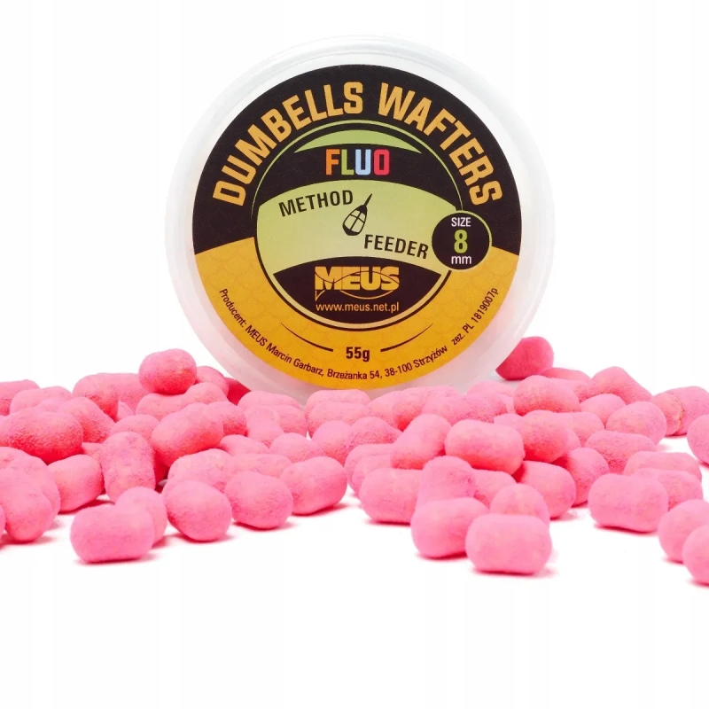 Meus Dumbells Wafters Fluo 8mm 15g MIÓD-MALINA
