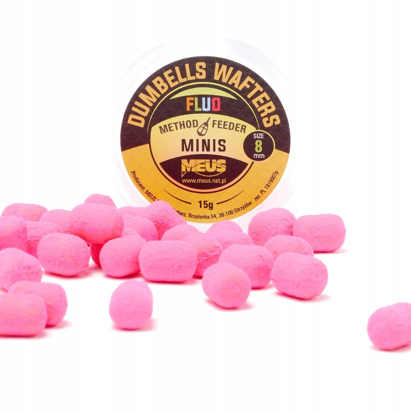 Meus Dumbells Wafters Fluo 8mm 15g MIÓD-MALINA