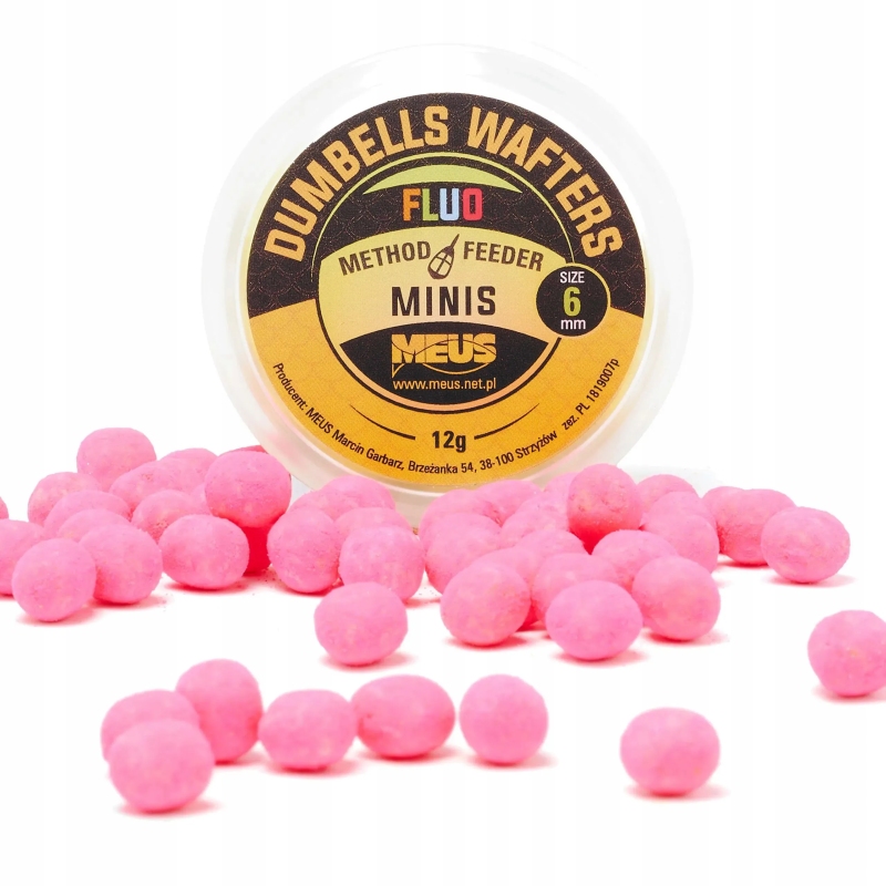 MEUS DUMBELLS WAFTERS FLUO 6MM 12G MIÓD-MALINA