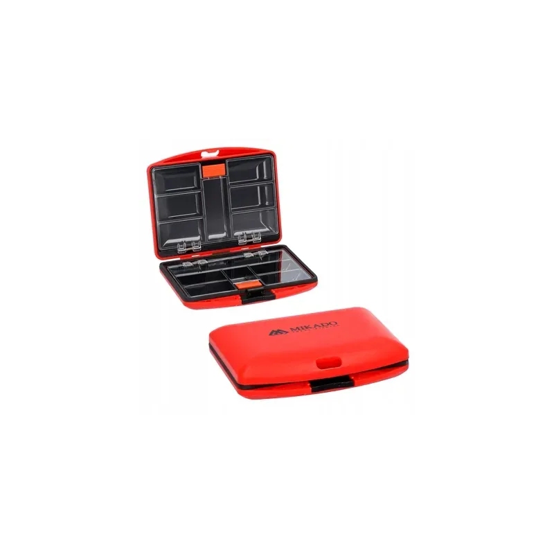 Pudełko dwustronne organizer na akcesoria wędkarskie haczyki krętlik