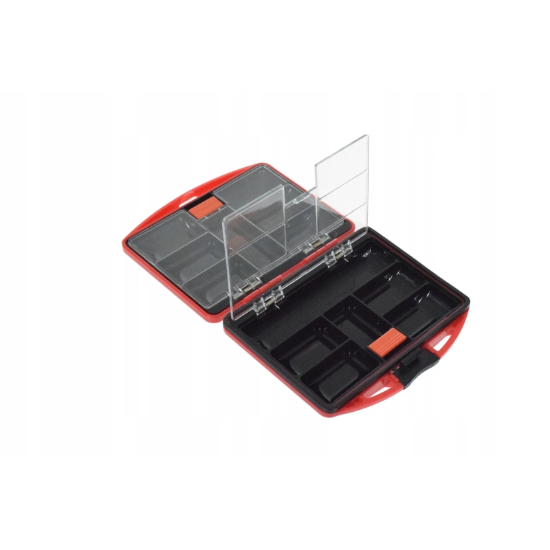 Pudełko dwustronne organizer na akcesoria wędkarskie haczyki krętlik