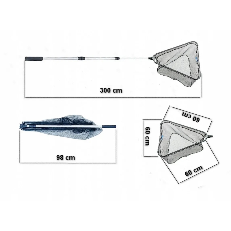 Podbierak wędkarski teleskopowy Jaxon mocny 3 m