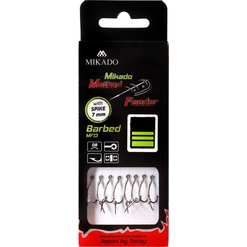 MIKADO PRZYPON METHOD FEEDER Z IGŁĄ HAK ZADZIOR 8
