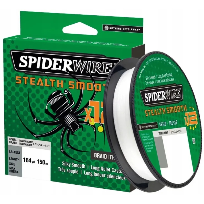 Plecionka SpiderWire Stealth Smooth 8 Translucent 0.39mm 46,3kg 150m