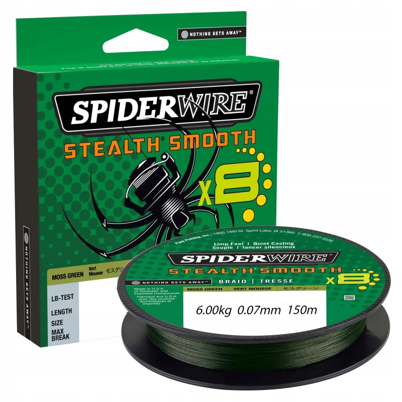 Plecionka SpiderWire Stealth Smooth 8 0,07mm/6,0kg 150m