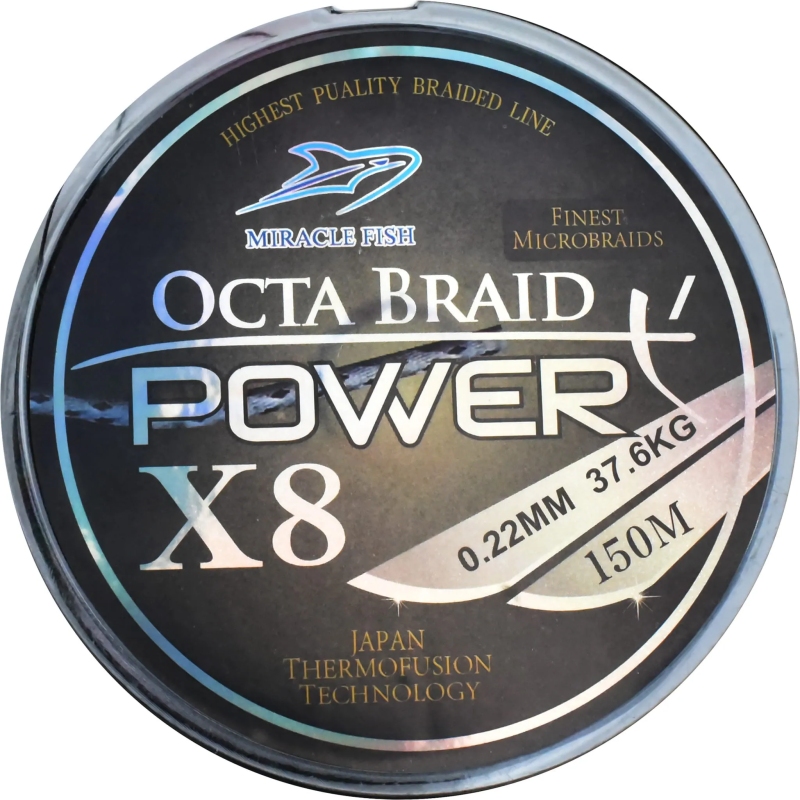 Plecionka octa braid power x8 black 0,08mm 150m Plecionka octa braid power x8 black 0,08mm 150m