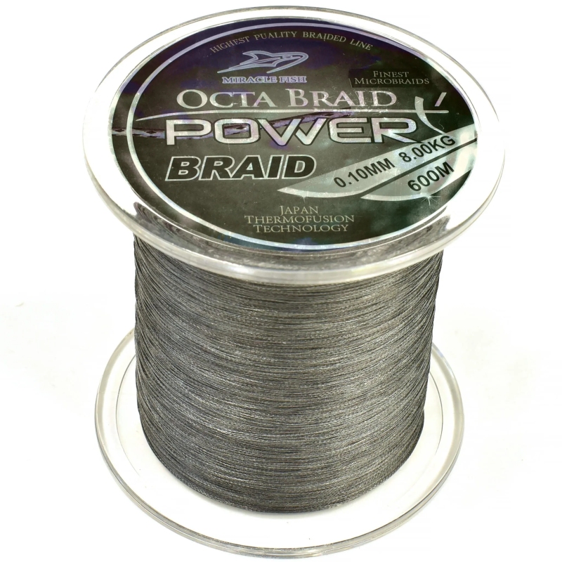 Plecionka octa braid power x4 black 0,10mm 600m