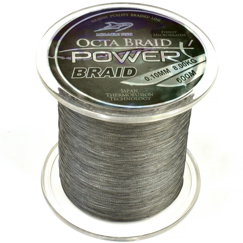 Plecionka octa braid power x4 black 0,12mm 600m