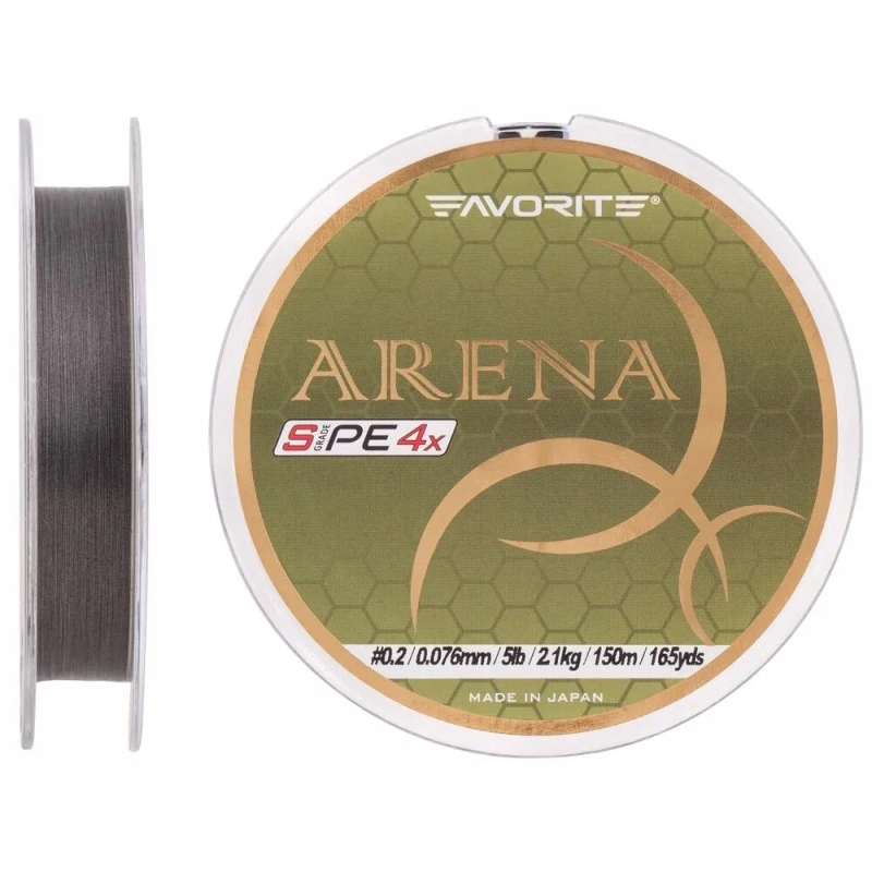 Plecionka Favorite Arena PE 4x 150m 0.175mm Silver Gray Plecionka Favorite Arena PE 4x 150m 0.175mm Silver Gray