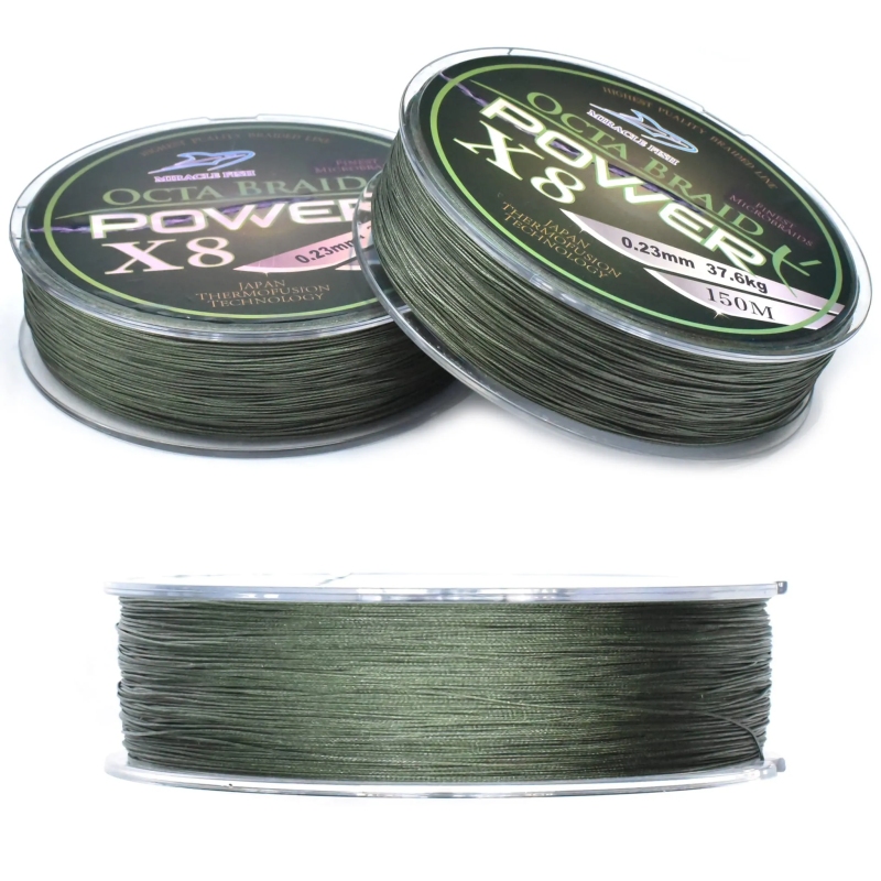 Plecionka octa braid power x8 green 0,35mm 150m