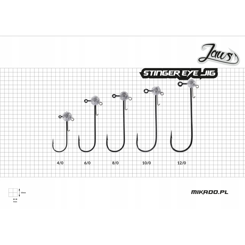 GŁÓWKA JIGOWA JAWS STINGER EYE 15G-6/0 GŁÓWKA JIGOWA JAWS STINGER EYE 15G-6/0