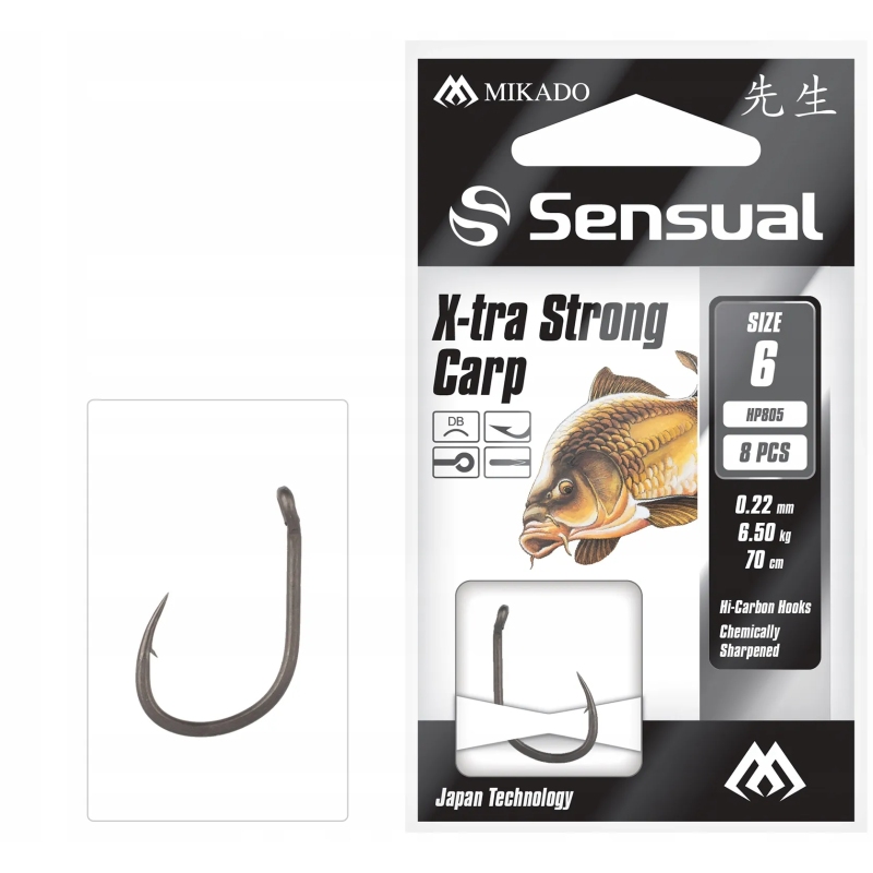 PRZYPONY X-TRA STRONG CARP 6/0.22mm/70cm
