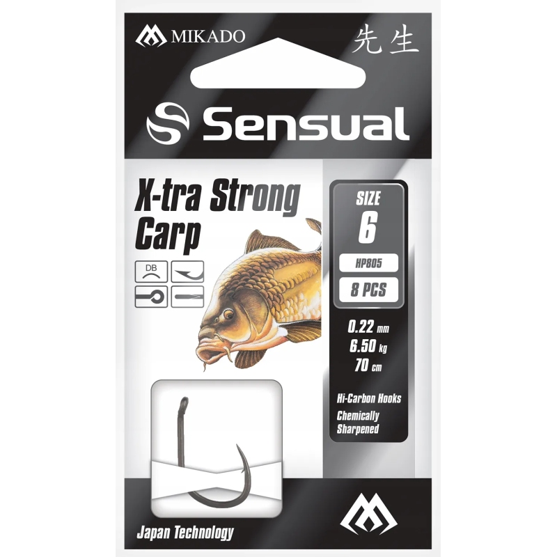 PRZYPONY X-TRA STRONG CARP 14/0.16mm/70cm