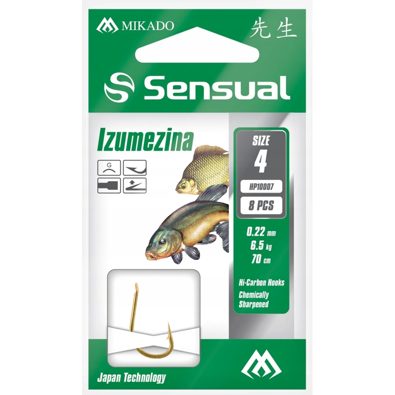 PRZYPONY WIĄZANE IZUMEZINA 8G/0.18mm/70cm