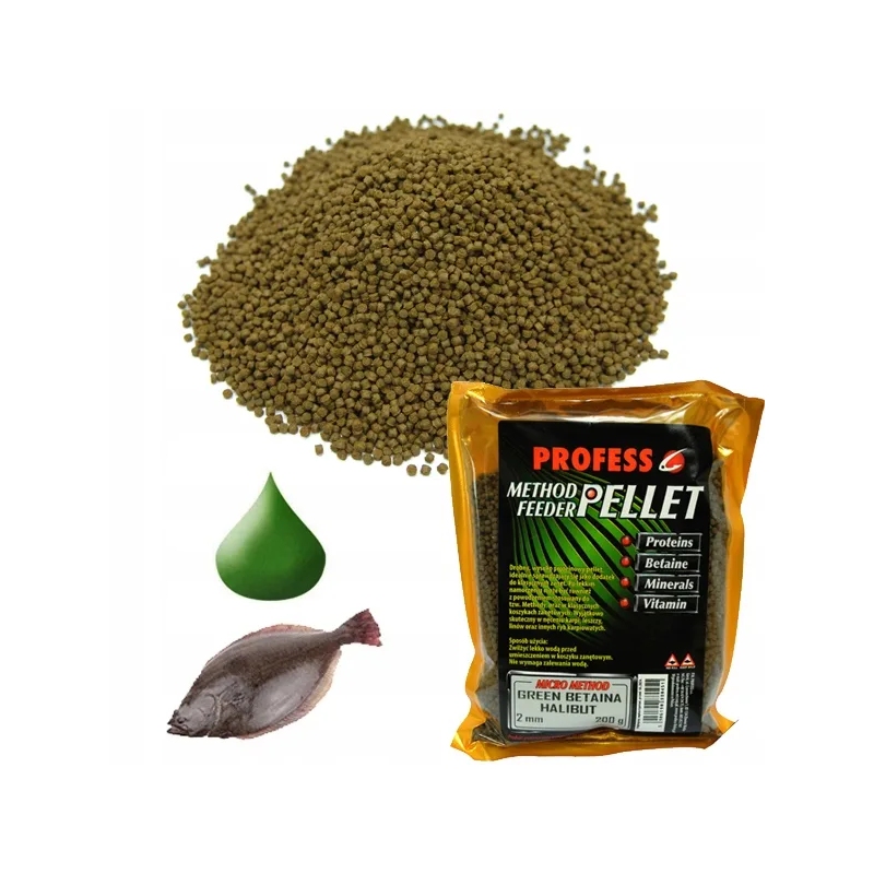 MICRO PELLET PROFES 2mm Method Feeder GREEN BETAINA HALIBUT
