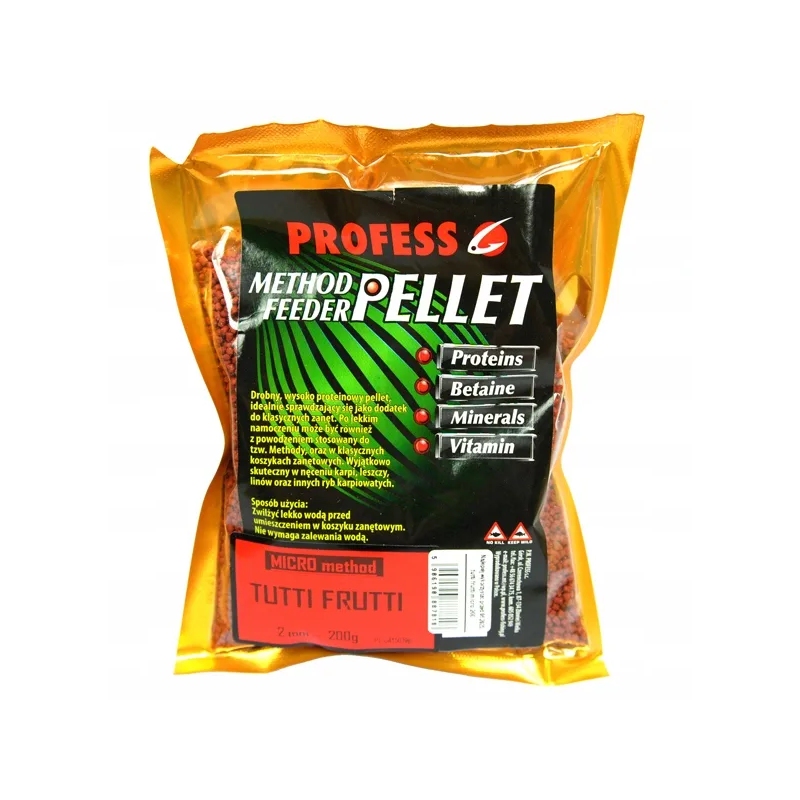 MICRO PELLET PROFES 2mm Method Feeder TUTTI FRUTTI