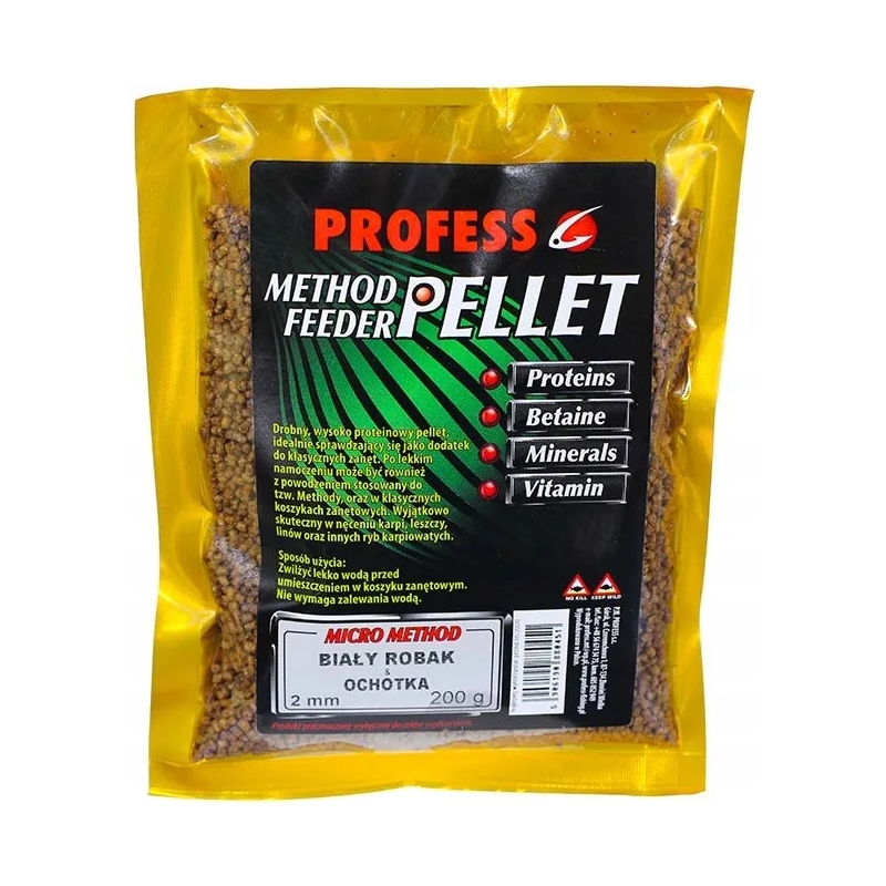 MICRO PELLET 2mm Method Feeder BIAŁY ROBAK OCHOTKA MICRO PELLET 2mm Method Feeder BIAŁY ROBAK OCHOTKA