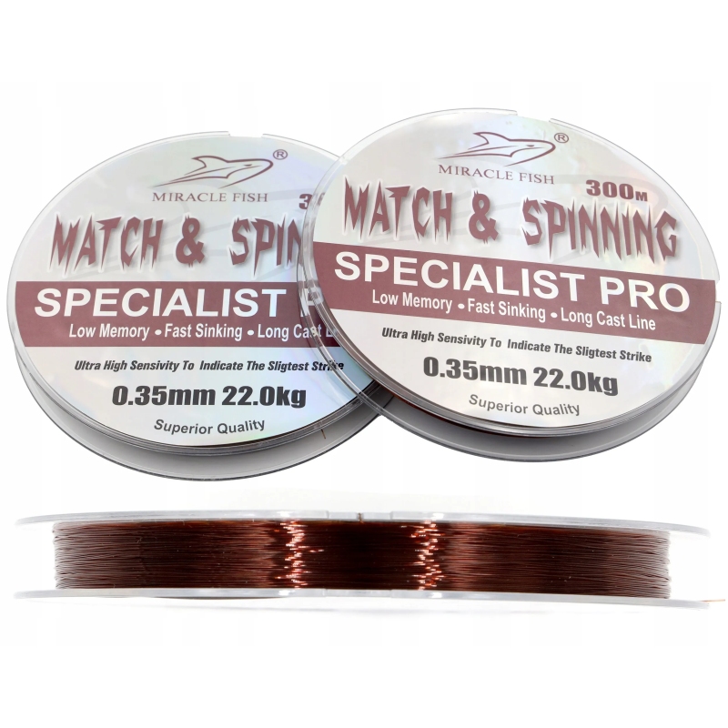ŻYŁKA WĘDKARSKA STRONG MATCH & SPINNING 0,22 mm 9,00kg 300m